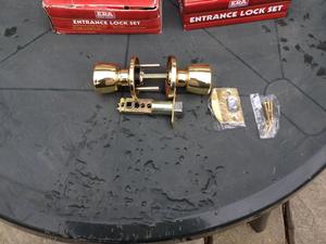 1 set of Brass Metal door handles  in Sandown