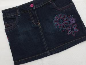 M & Co Embroidered Denim Skirt Age 8 - 9 years in Cowes