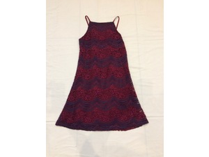 *NEW*   NEW LOOK 915 Girls Burgundy Lace Dress  in Cowes