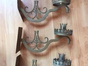 3 Solid Brass Wall Sconces in Shanklin