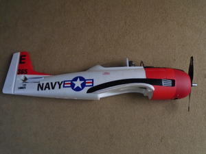 Radio Controlled E-Flite T-28 Trojan 1.1m Basic, never assembled-as purchased.