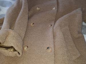 Marella Light Camel Boucle Wool Coat - Size 12 - 14 - Perfect Condition  ! in Cowes