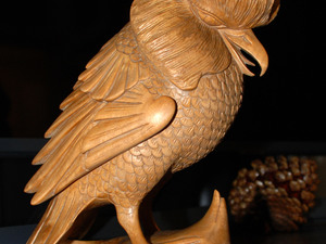 Bali Carved wood Owl in Ryde
