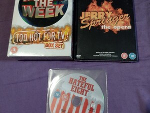 Adult DVD mock the week box set , Jerry Springer the opera , hateful eight in Sandown