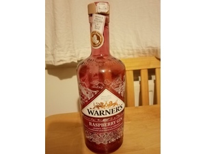 Warner's Raspberry Gin beautiful, empty bottle £2 in Sandown