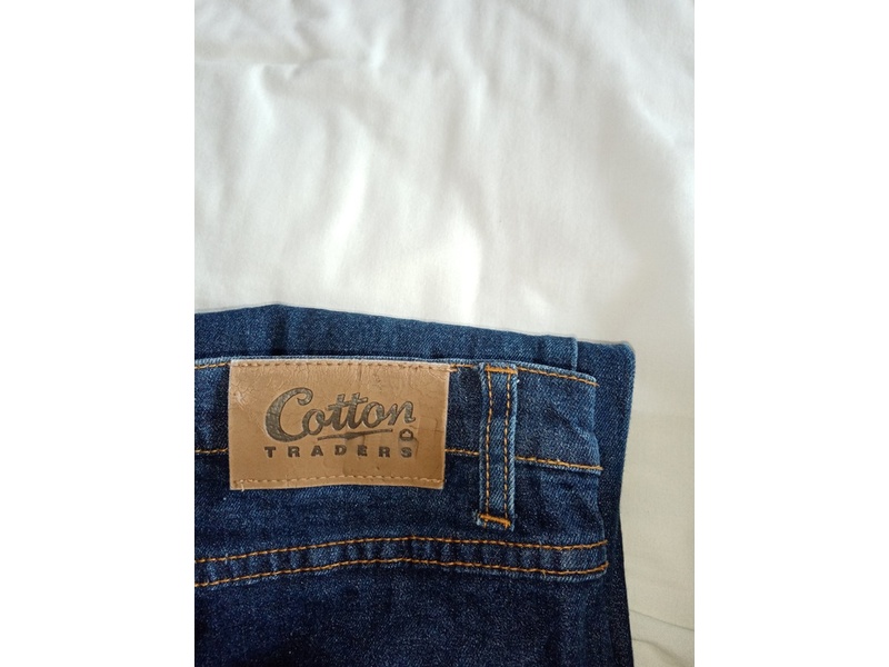 Pair of Cotton Traders jeans blue & black, size 14, £5.