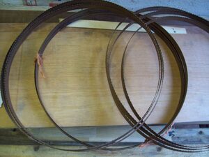 3 large bandsaw blades  in Cowes