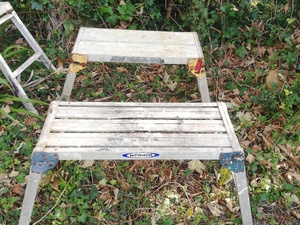 Aluminium step up board in Ventnor