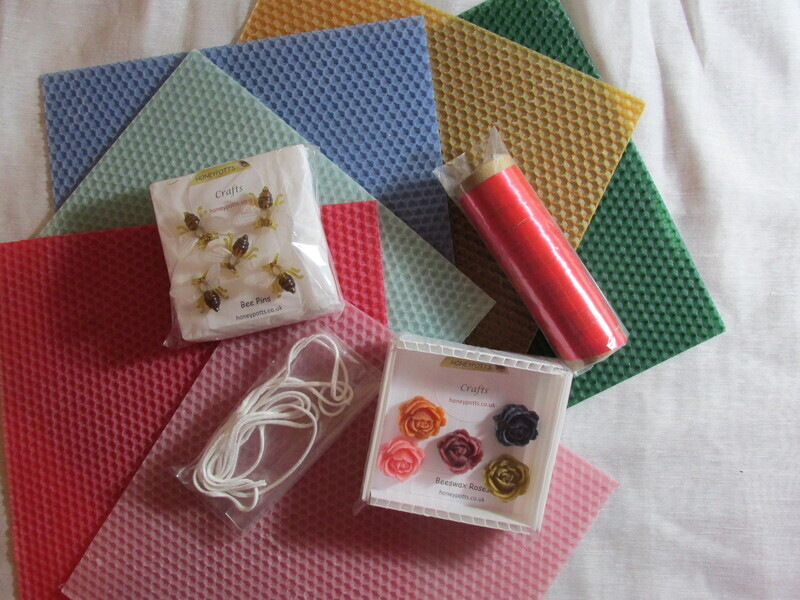 Rolled Beeswax Candle & Cross Stitch Kit