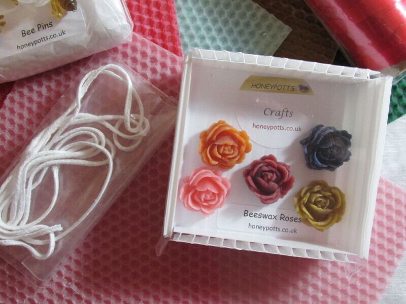 Rolled Beeswax Candle & Cross Stitch Kit Crafts in Newport