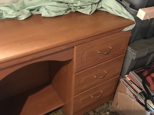 Teak effect dressing table in Newport
