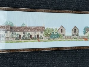 Large Framed and Glazed Needlepoint  in Totland Bay