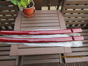2 NEW JAPANESE RED SAYAS  FOE 30 IN BLADE  WITH KARI KARTER.. in Sandown