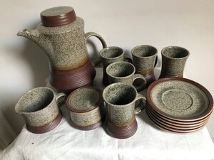 Coffee Set - vintage pottery in Totland Bay