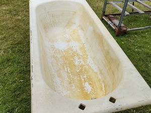 Cast Iron Bath Early 20th Century  in Totland Bay