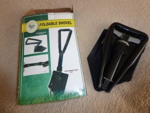 Kombat British/US Army Military Entrenching Tool Tri Folding Shovel Spade + Case in Shanklin