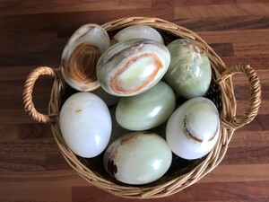 Onyx/marble eggs in Totland Bay