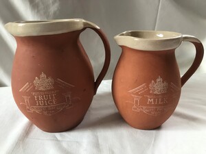 Milk & Juice Jugs Royal Barum Ware in Totland Bay