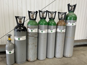 Gas bottles. Propane/butane/industrial
