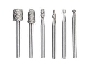 Set 6pc HSS Rotary Bur for wood shaping grooving carving carvers Dremel tools in Seaview