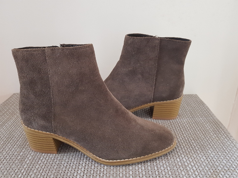 Clarks Suede Ankle Boots Size 3