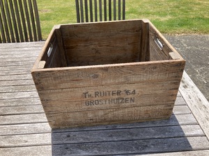 Vintage Dutch Bulb Crate in Newport