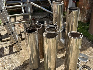 Stainless Steel twin wall insulated Pipe/Chimney Liner in Ryde