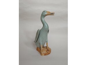 Charming ceramic glazed figure of a smiling dignified duck in Yarmouth