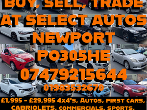 BUY, SELL, TRADE AT SELECT AUTOS NEWPORT in Newport