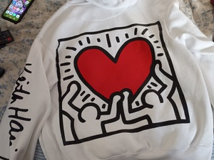 Keith haring hoodie £3 adult xsmall.
