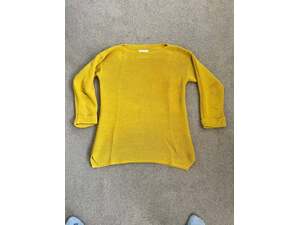 White Stuff Yellow Jumper - As New - Size 10 in Cowes