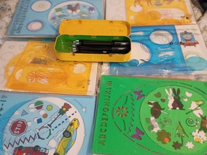 Drawing stencils and pencils £5 in Sandown