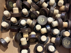 Mermaid Distillery Wooden Gin Bottle Stoppers x 50 in Newport