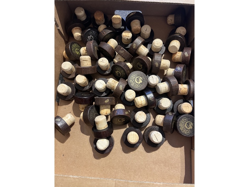 Mermaid Distillery Wooden Gin Bottle Stoppers x 50 in Newport