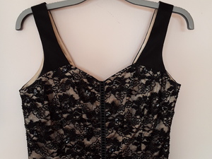 Black lacy evening top in Ventnor