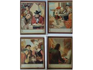 Set of four vintage Bausch & Lomb advertising posters, printed in the 1930s. 21x16 inches in Yarmouth