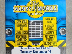 1972 Harvestmobile tour poster in Ryde