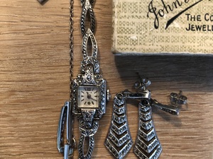 Watch 50’s vintage & matching earrings  in Shanklin