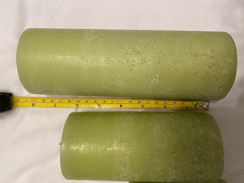 Three green candles in Ryde