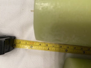 Three green candles in Ryde