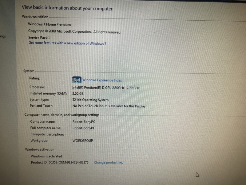 Sony Vaio VGX-XL100 Desktop Computer Media Centre TV and DVD Accessories