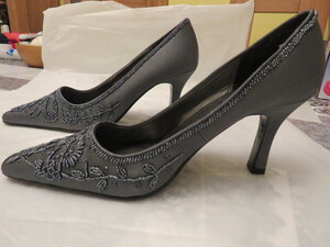 M&S Ladies Blue Sequin Shoes in East Cowes