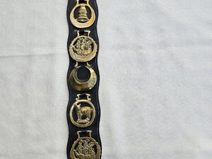 Vintage Horse Brasses ( x7 Brasses) on Leather Strap in Freshwater