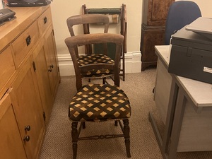 2 antique dinning chairs in Sandown