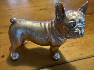 Large, Gold Resin, FRENCH BULLDOG in Cowes