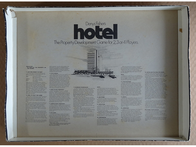HOTEL Vintage Board Game (1974)