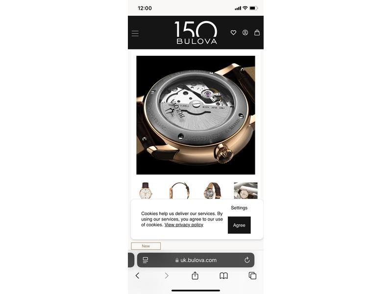 BULOVA WATCH NEW! Jewellery and Watches