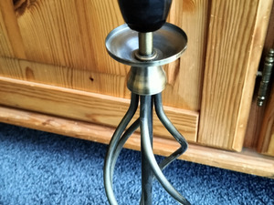 Brass finished lamps x 2 in Newport