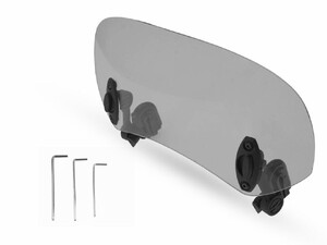 Universal Motorcycle Windshield Wind Screen Deflector Extension Spoiler in Newport