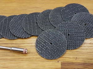 10 Metal Cutting Resin Disc Set Dremel Mini Rotary Drill Tool + 3.17mm Mandrel in Seaview